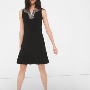 White House Black Market Pleated Hem Tank‎ Dress